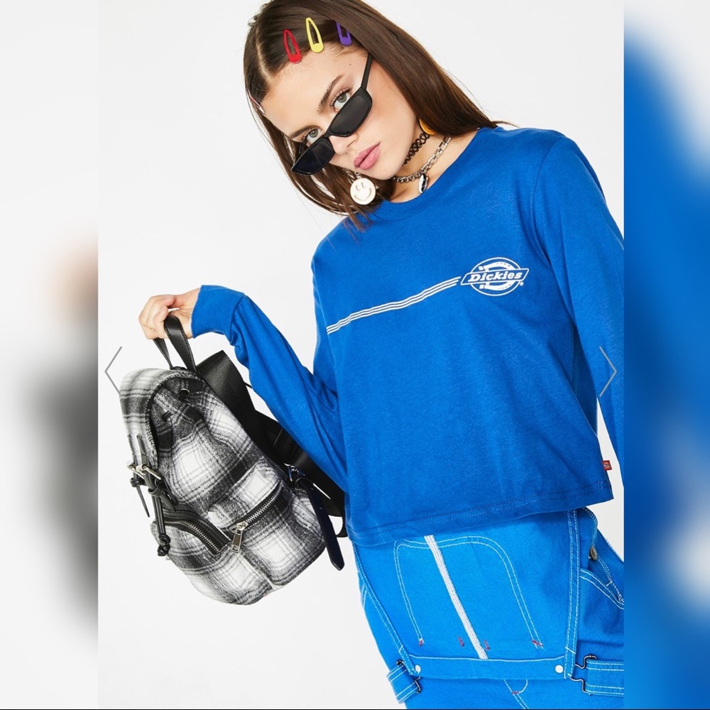 Dickies Girl Indigo Vintage Stamp Relaxed Tee